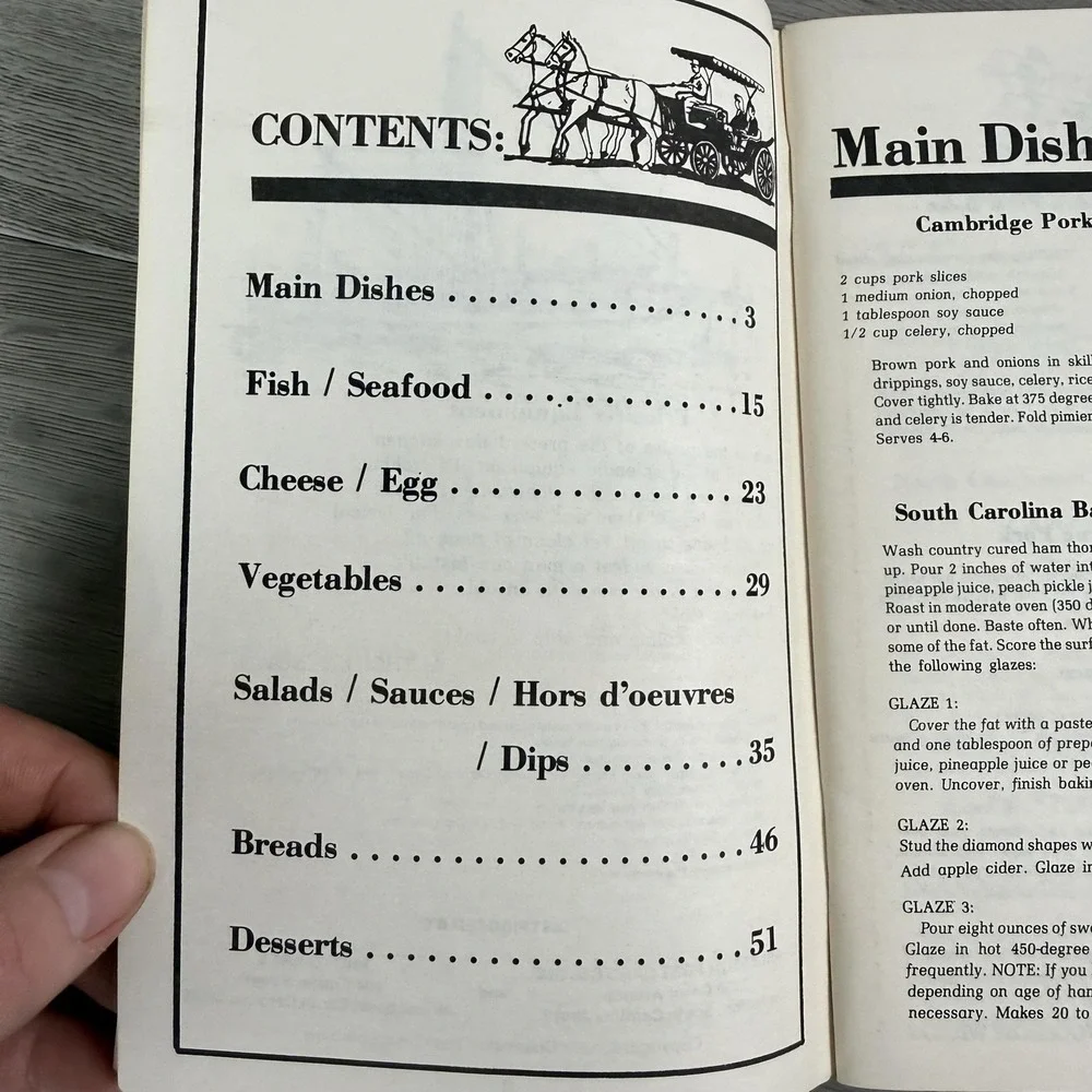 Vintage Carolina Seafood Community Cookbooks Lot 6 Outer Banks Beaufort SC NC